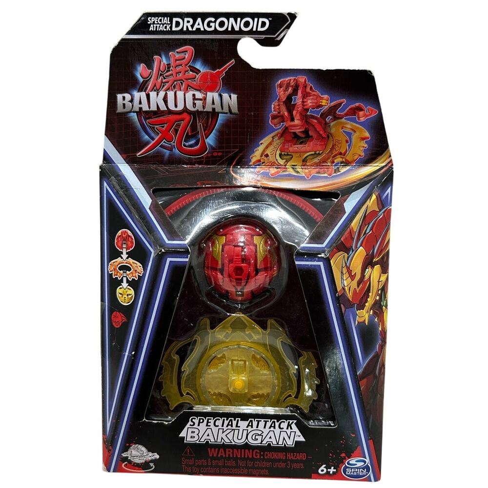 BAKUGAN SPECIAL ATTACK NIBB Pyrus Dragonoid Combine & Brawl~ Box Has Wear